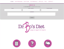 Tablet Screenshot of drbosdiet.com